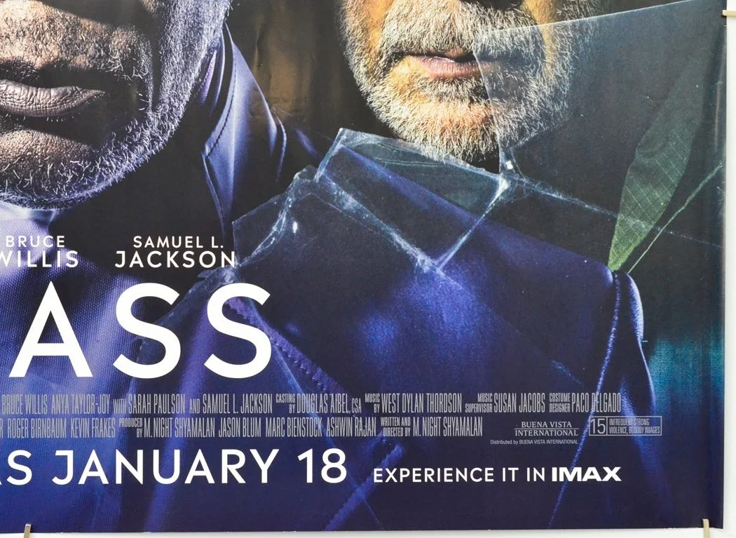 GLASS (2019) Original Cinema Quad Film Poster - M. Night Shyamalan Bruce Willis, изображение 5