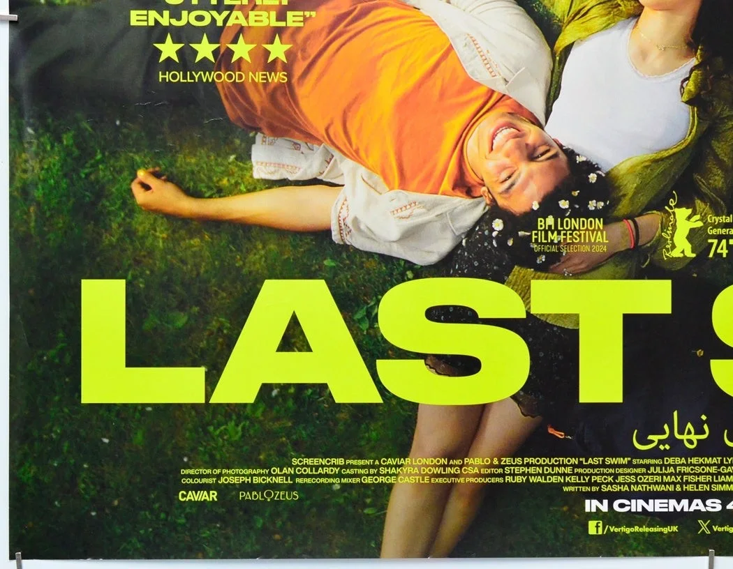 LAST SWIM (2025) Original Cinema Quad Film Poster - Deba Hekmat, Sasha Nathwani, изображение 4