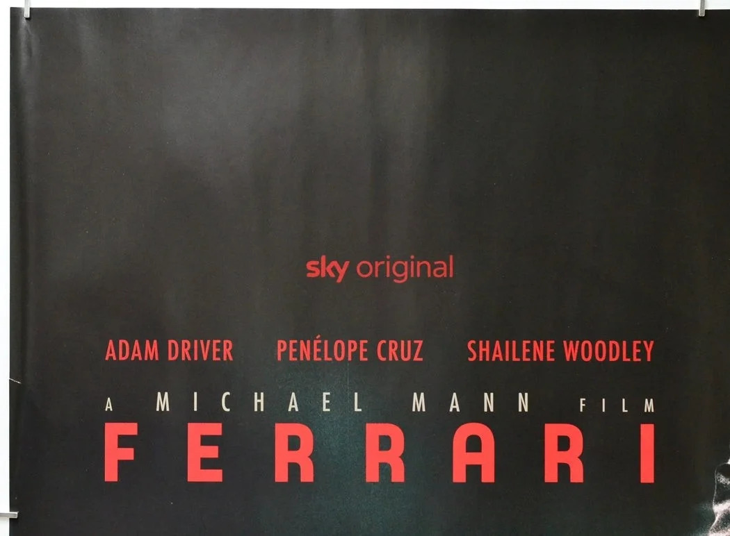 FERRARI (2023) Original Cinema Quad Film Poster - Adam Driver, Penelope Cruz, изображение 2