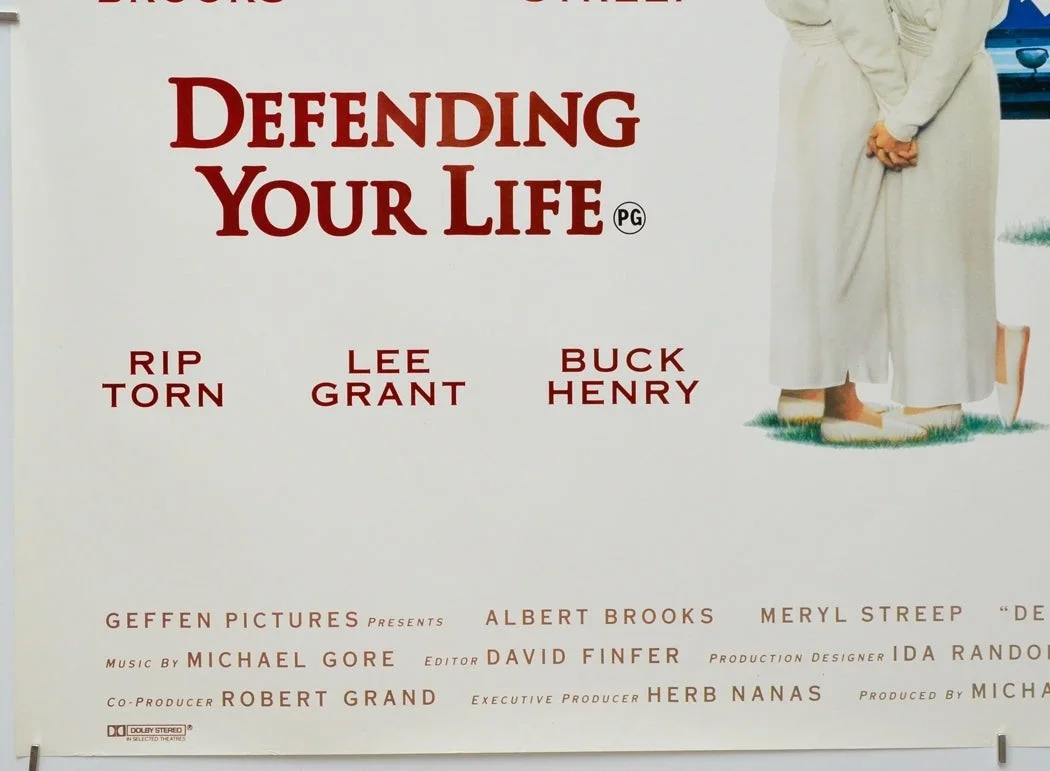 DEFENDING YOUR LIFE (1991) Cinema Quad Film Poster - Albert Brooks, Meryl Streep, изображение 4