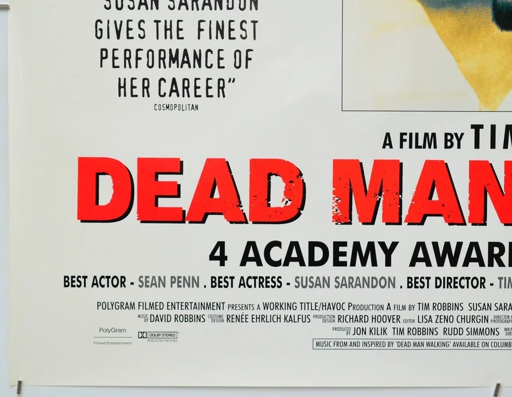 DEAD MAN WALKING (1995) Original Quad Film Poster - Susan Sarandon, Sean Penn, изображение 4