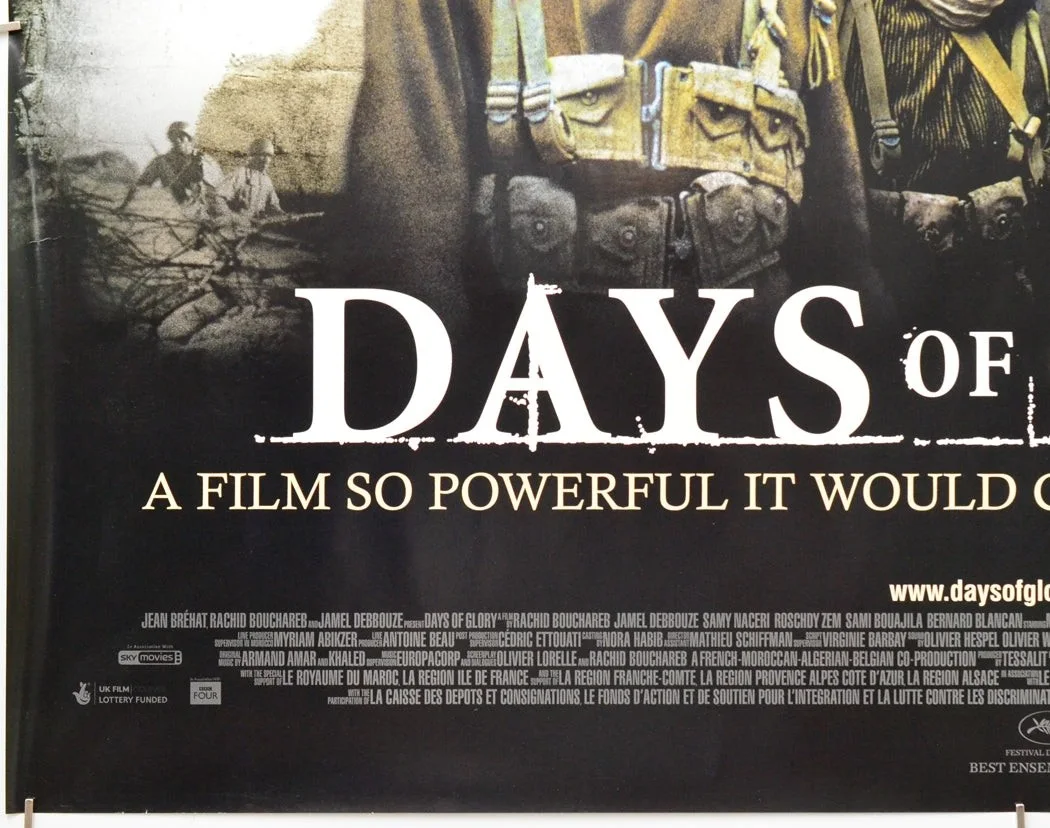 DAYS OF GLORY (2007) Original Quad Film Poster (a.k.a. Indigenes) Jamel Debbouze, изображение 4