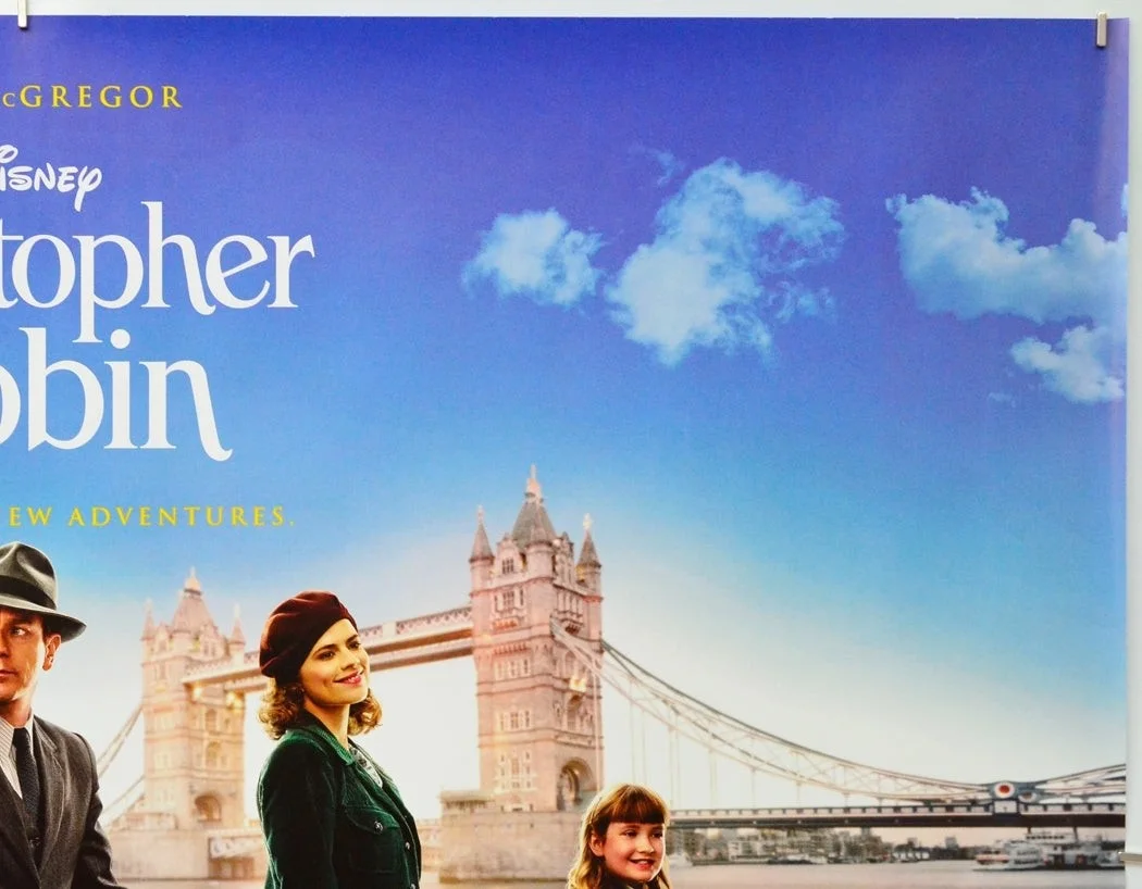 CHRISTOPHER ROBIN (2018) Original Cinema Quad Movie Poster - Ewan McGregor, изображение 3