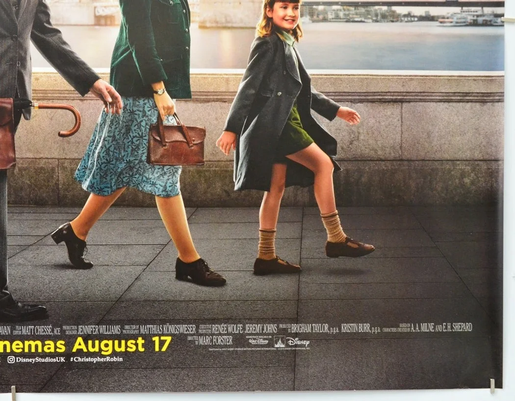 CHRISTOPHER ROBIN (2018) Original Cinema Quad Movie Poster - Ewan McGregor, изображение 5