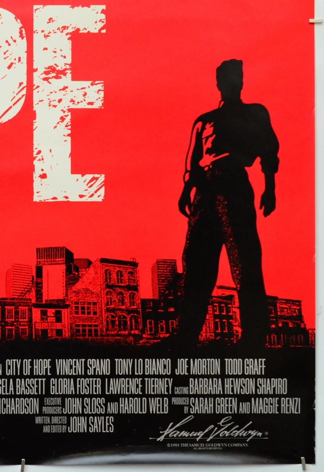 CITY OF HOPE (1991) Cinema One Sheet Movie Poster - John Sayles , Vincent Spano, изображение 5