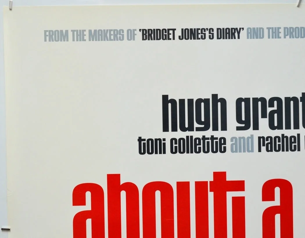 ABOUT A BOY (2002) Original Cinema Quad Film Poster - Hugh Grant, Nicholas Hoult, изображение 2