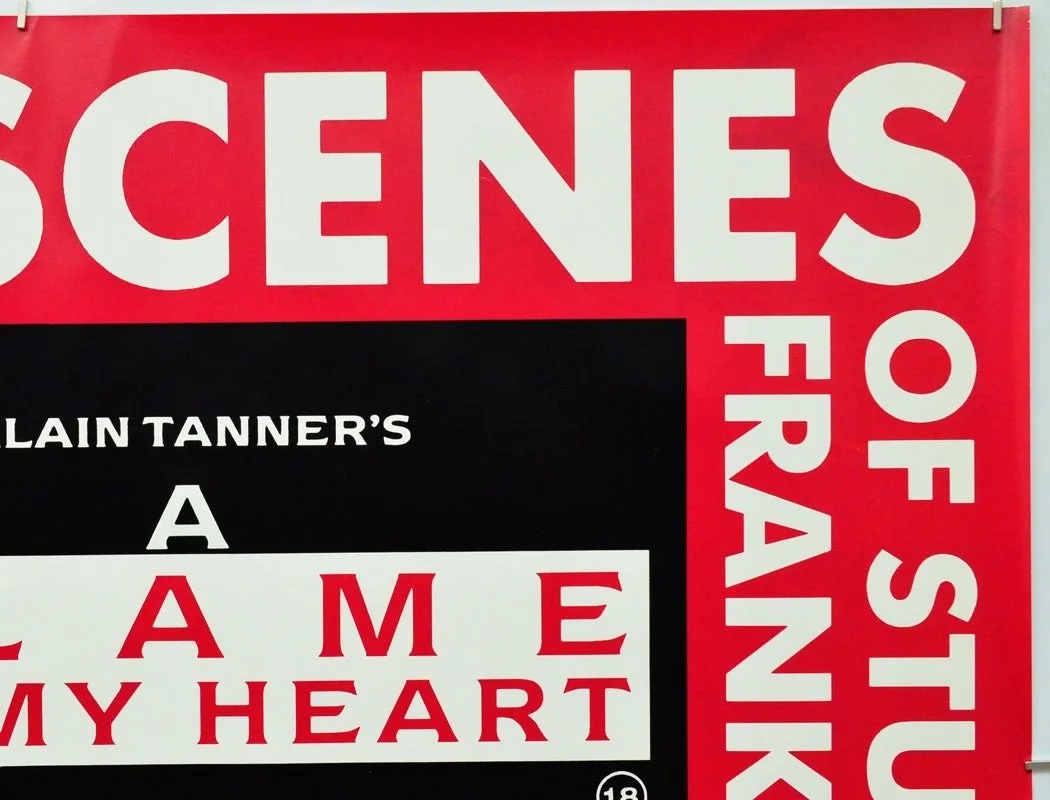 A FLAME IN MY HEART (1987) Cinema Quad Poster - Alain Tanner, Myriam Mezieres, изображение 3