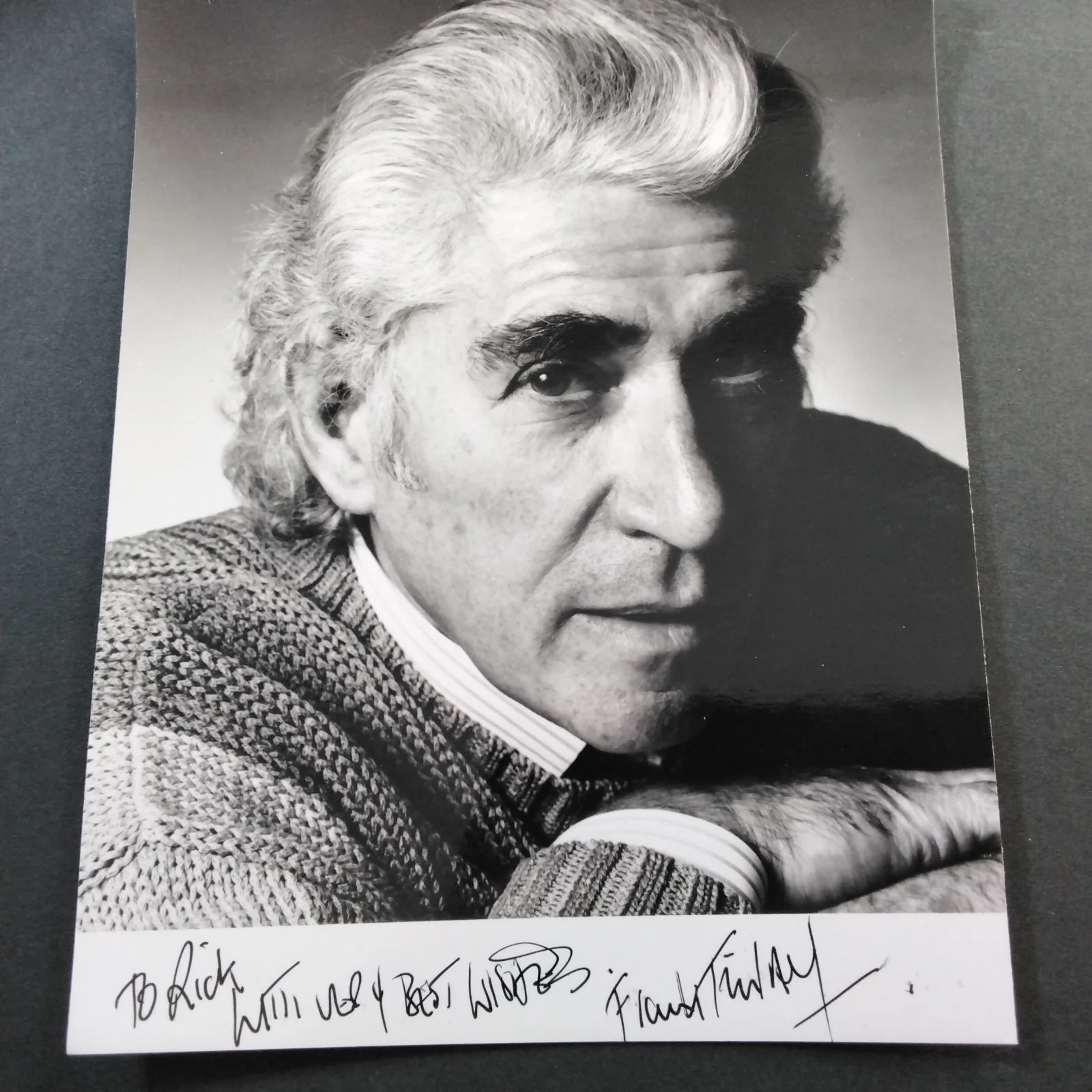 Frank Finlay SIGNED Photo TV Film Actor Othello 3 Musketeers The Pianist Lovejoy, изображение 2
