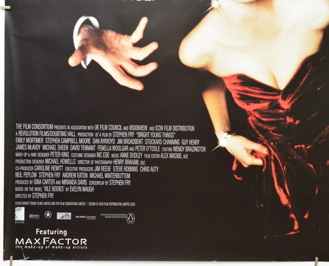 BRIGHT YOUNG THINGS (2003) Original Quad Film Poster - James McAvoy, Hugh Laurie, image 4