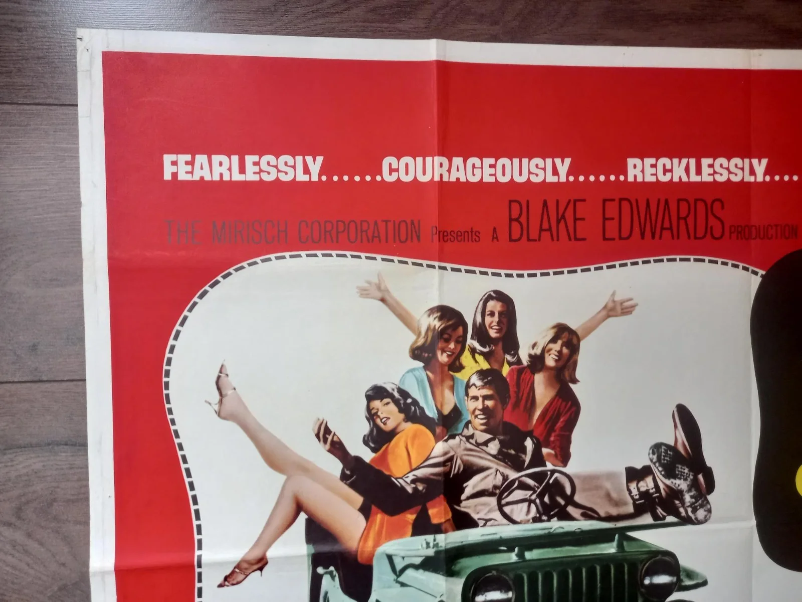 WHAT DID YOU DO IN THE WAR DADDY? 1966 BRITISH QUAD POSTER JAMES COBURN ALDO RAY, image 3