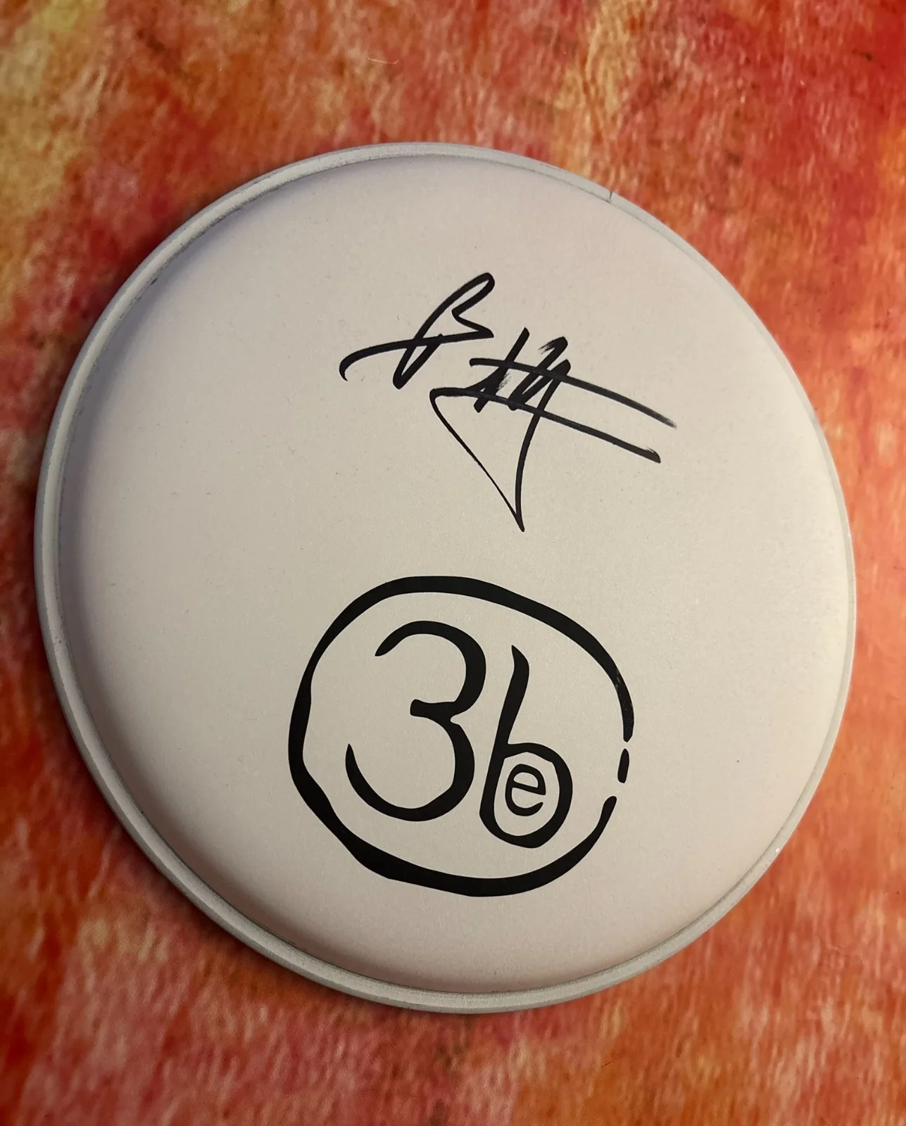 GFA Third Eye Blind Drummer * BRAD HARGREAVES * Signed 10" Drumhead B6 COA, image 3