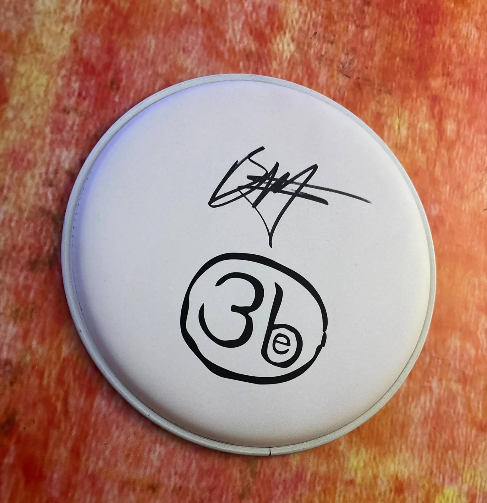 GFA Third Eye Blind Drummer * BRAD HARGREAVES * Signed 10" Drumhead B4 COA, image 3