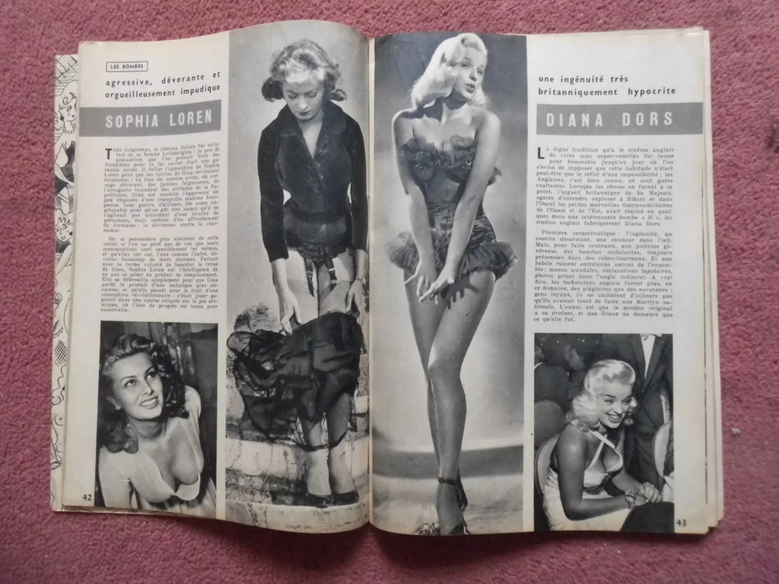 FROU FROU (1957) French mag KIM NOVAK,MARILYN MONROE,JAYNE MANSFIELD, DIANA DORS, изображение 2