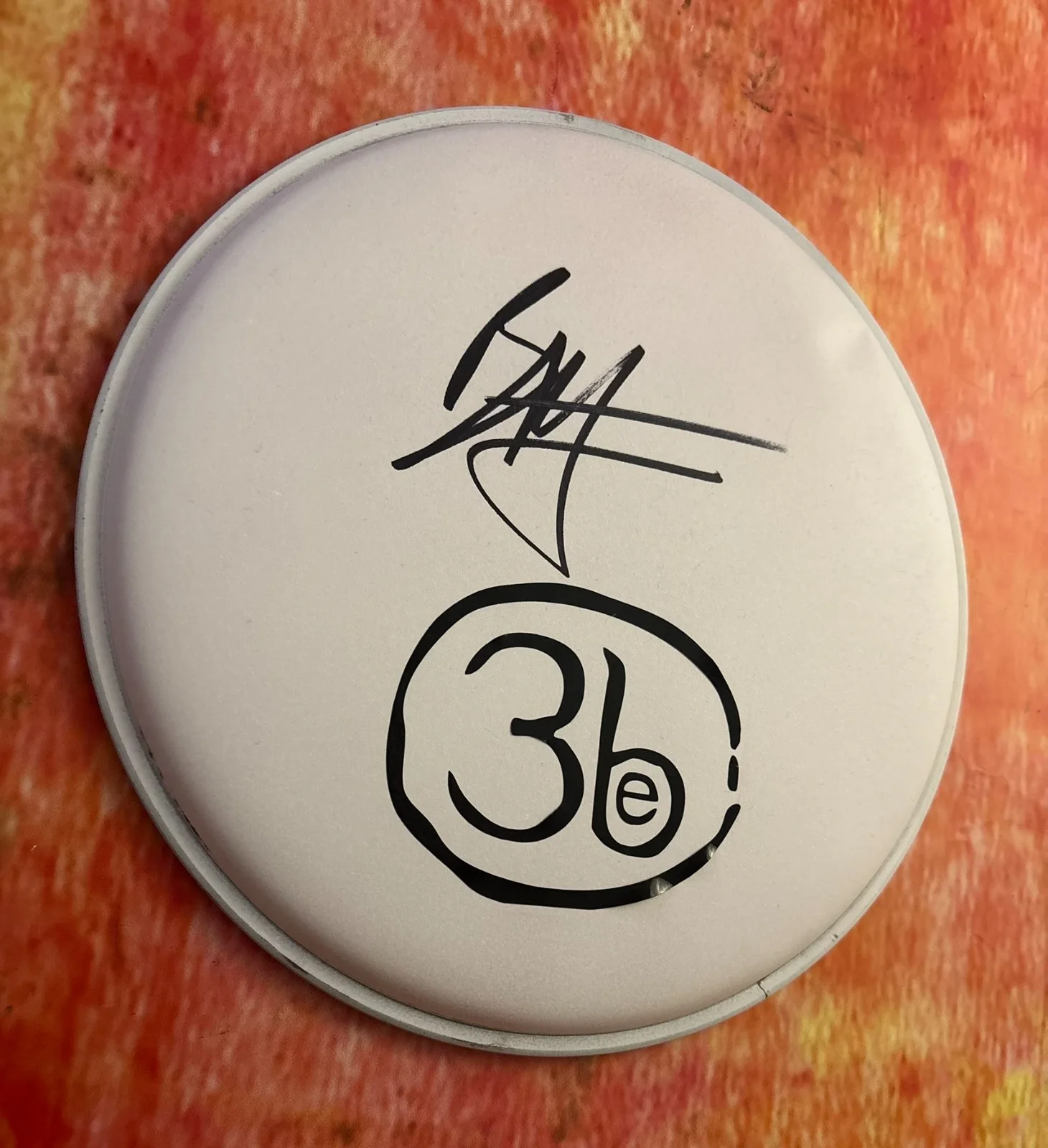 GFA Third Eye Blind Drummer * BRAD HARGREAVES * Signed 10" Drumhead B5 COA, image 3