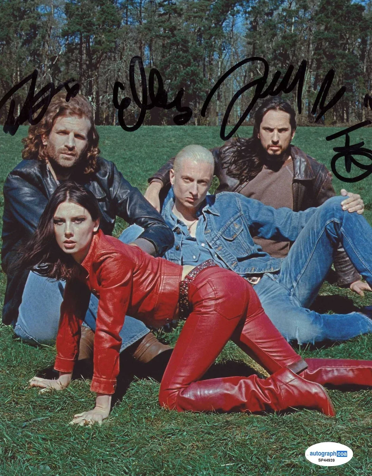 WOLF ALICE - Ellie Rowsell, Joff Oddie, Joel Amey, Theo Ellis — WOLF ALICE Band signed 8x10 Photo All 4 EXT PROOF c THE SOFA Ellie Rowsell ACOA, image 4