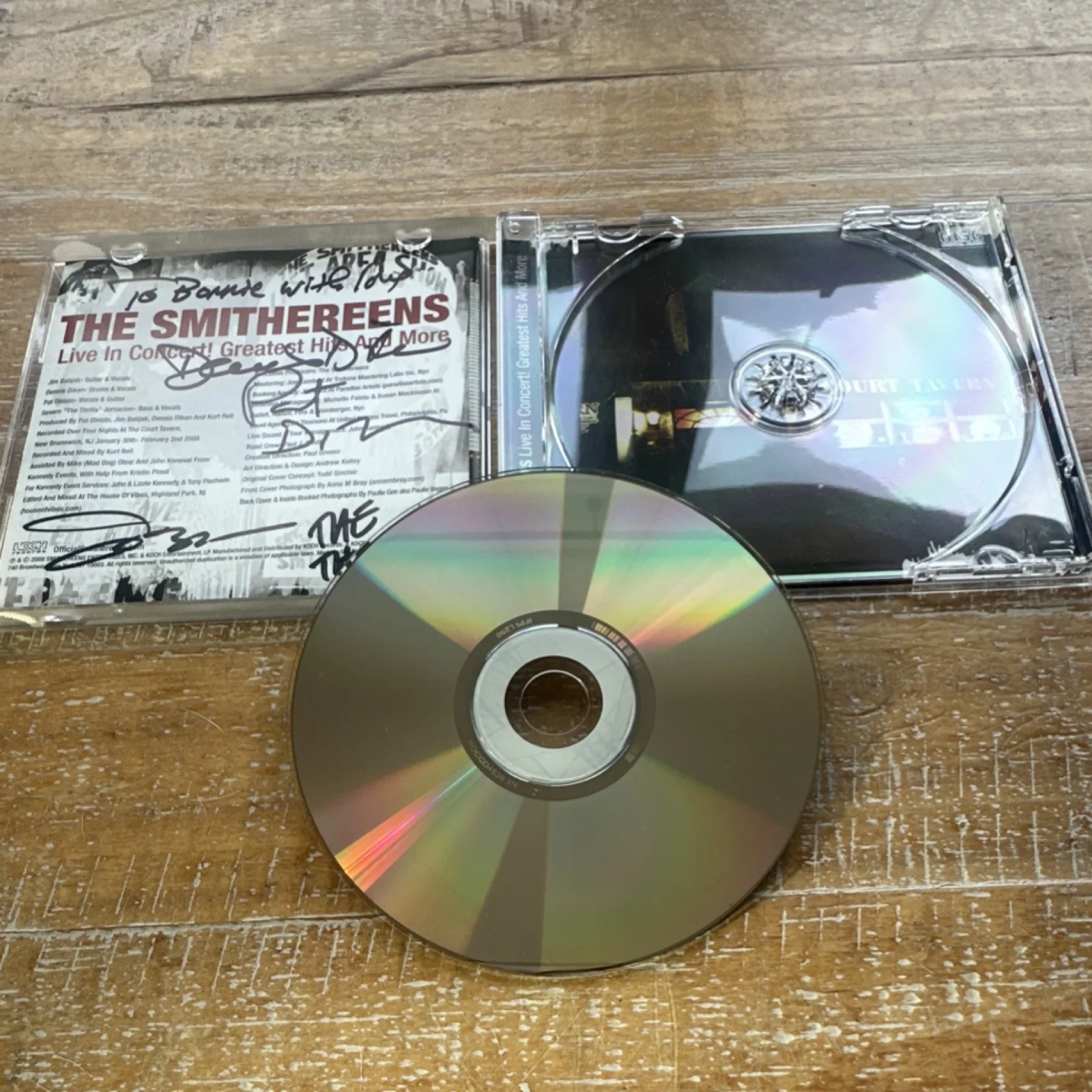 The Smithereens Live In Concert Greatest Hits Signed CD & Booklet, изображение 4