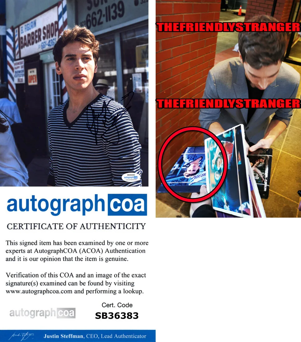 JORDAN GAVARIS — Jordan Gavaris signed 8x10 Photo EXACT PROOF a ORPHAN BLACK The Lake ACOA COA