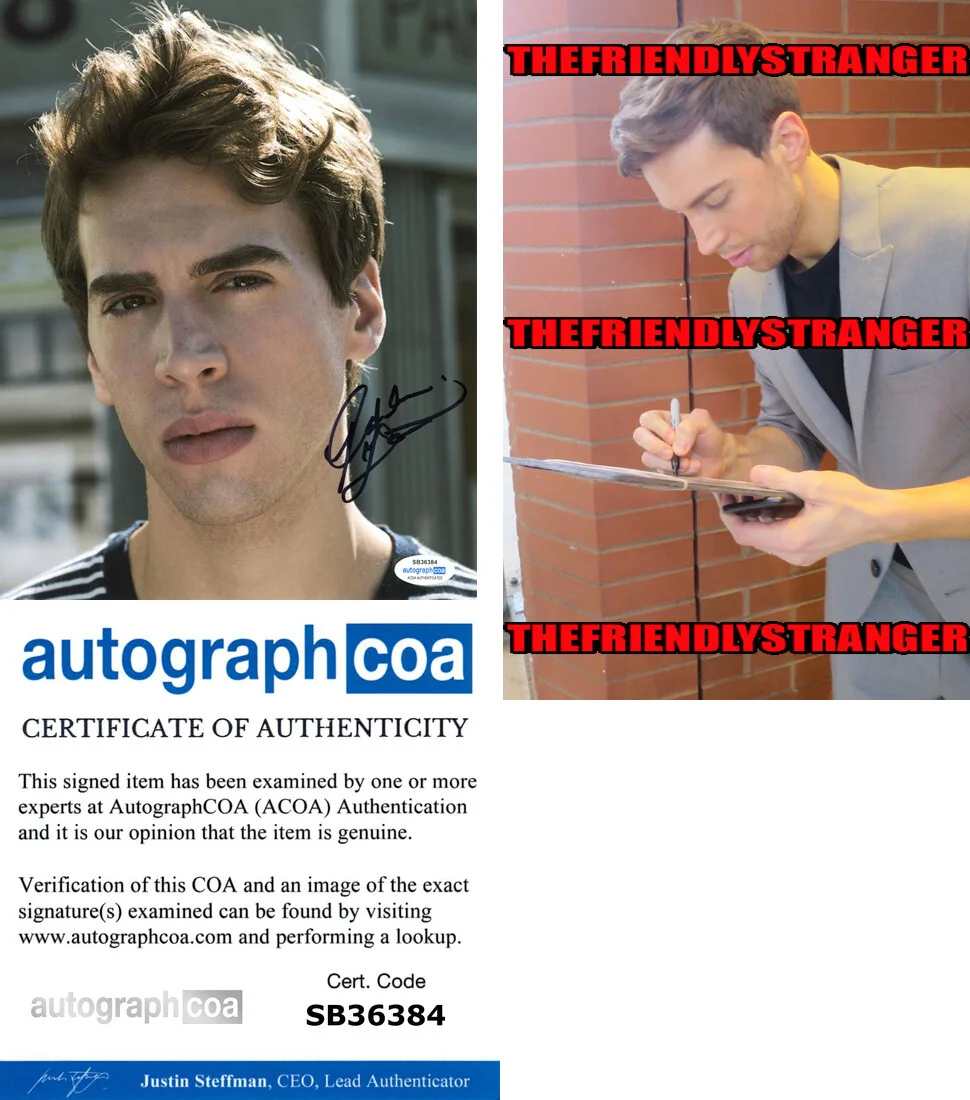 JORDAN GAVARIS — Jordan Gavaris signed 8x10 Photo PROOF b Sexy ORPHAN BLACK The Lake ACOA COA