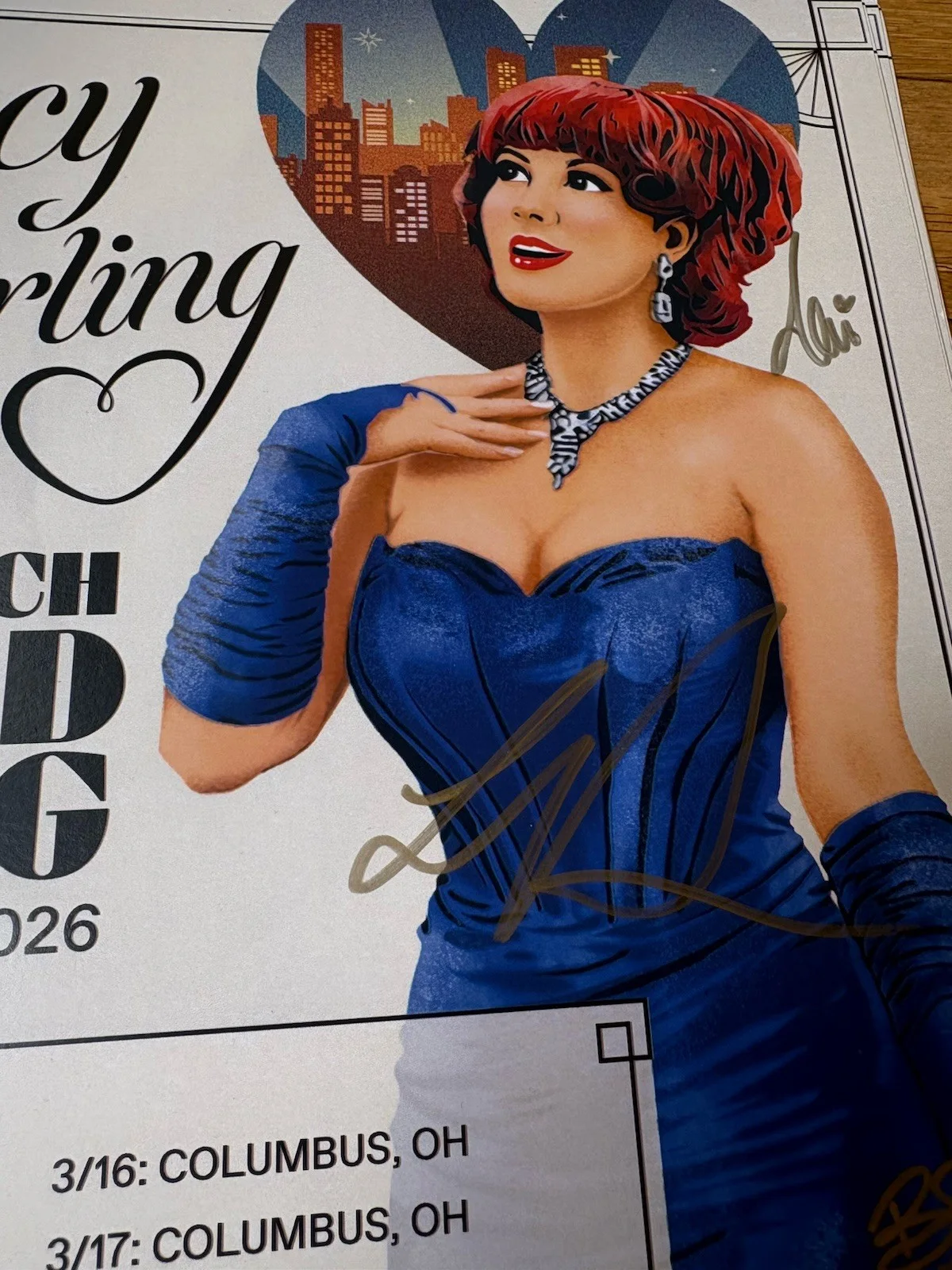 Lucy Darling, musical guests — Official LUCY DARLING Signed 11x17 2026 Tour Poster - Los Angeles, изображение 2