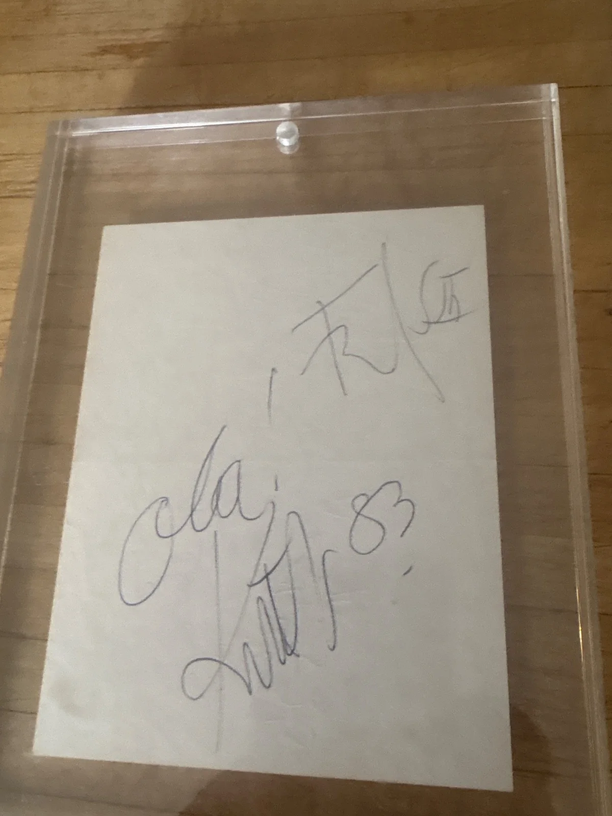 Ricky, Cindy, Keith, Fred, Kate. The ORIGINAL bands signatures — ORIGINAL B-52s autographs for sale, image 3