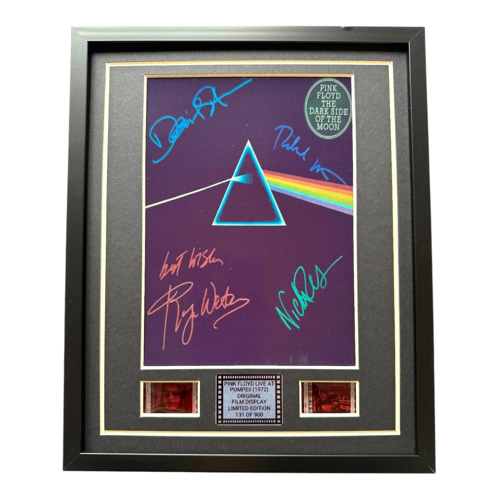PINK FLOYD Film Cells FRAMED Rare Memorabilia GIFTS LIVE IN POMPEII INCLUDES COA, изображение 2