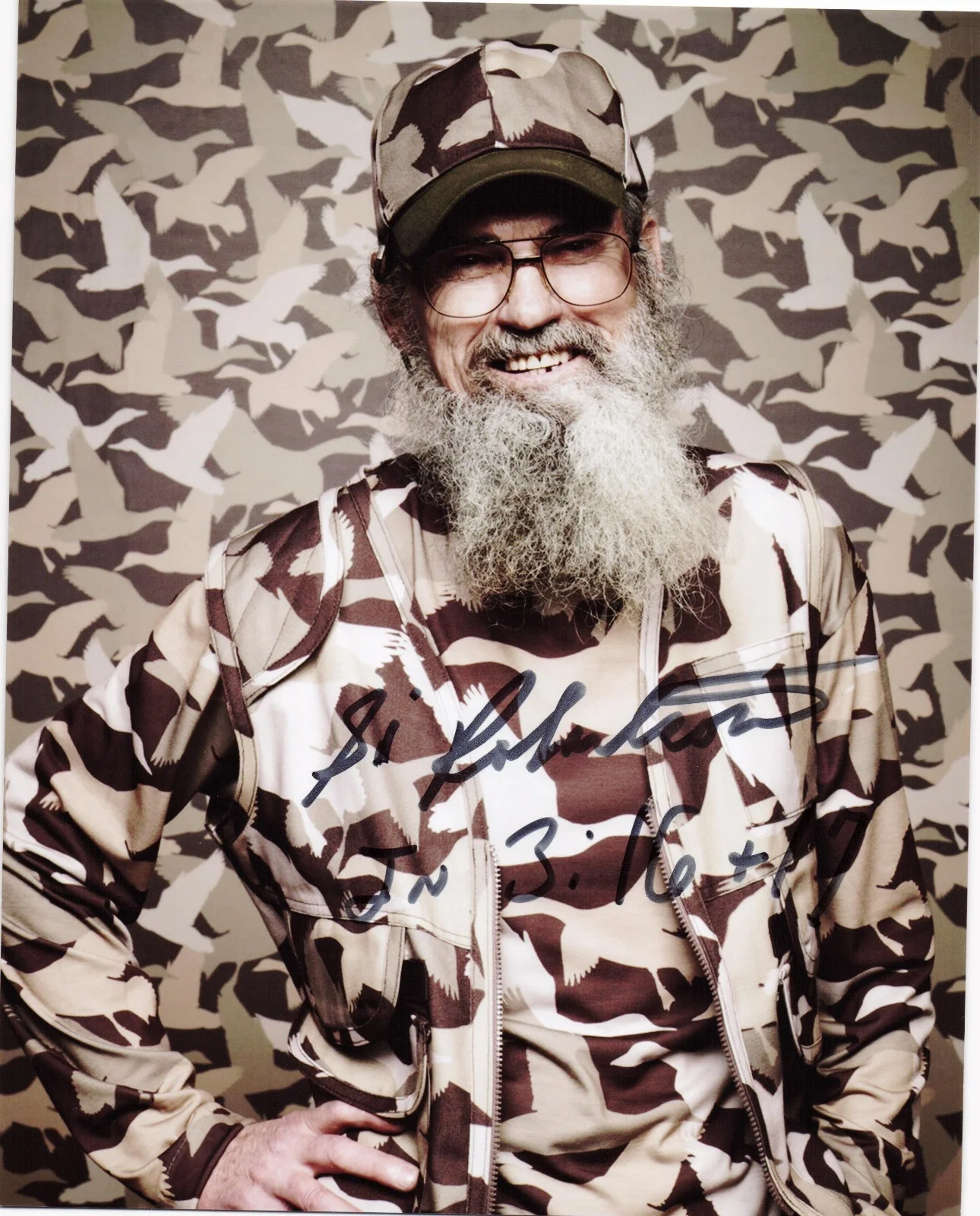 Si Robertson — Si Robertson signed autographed 8x10 photo Duck Dynasty