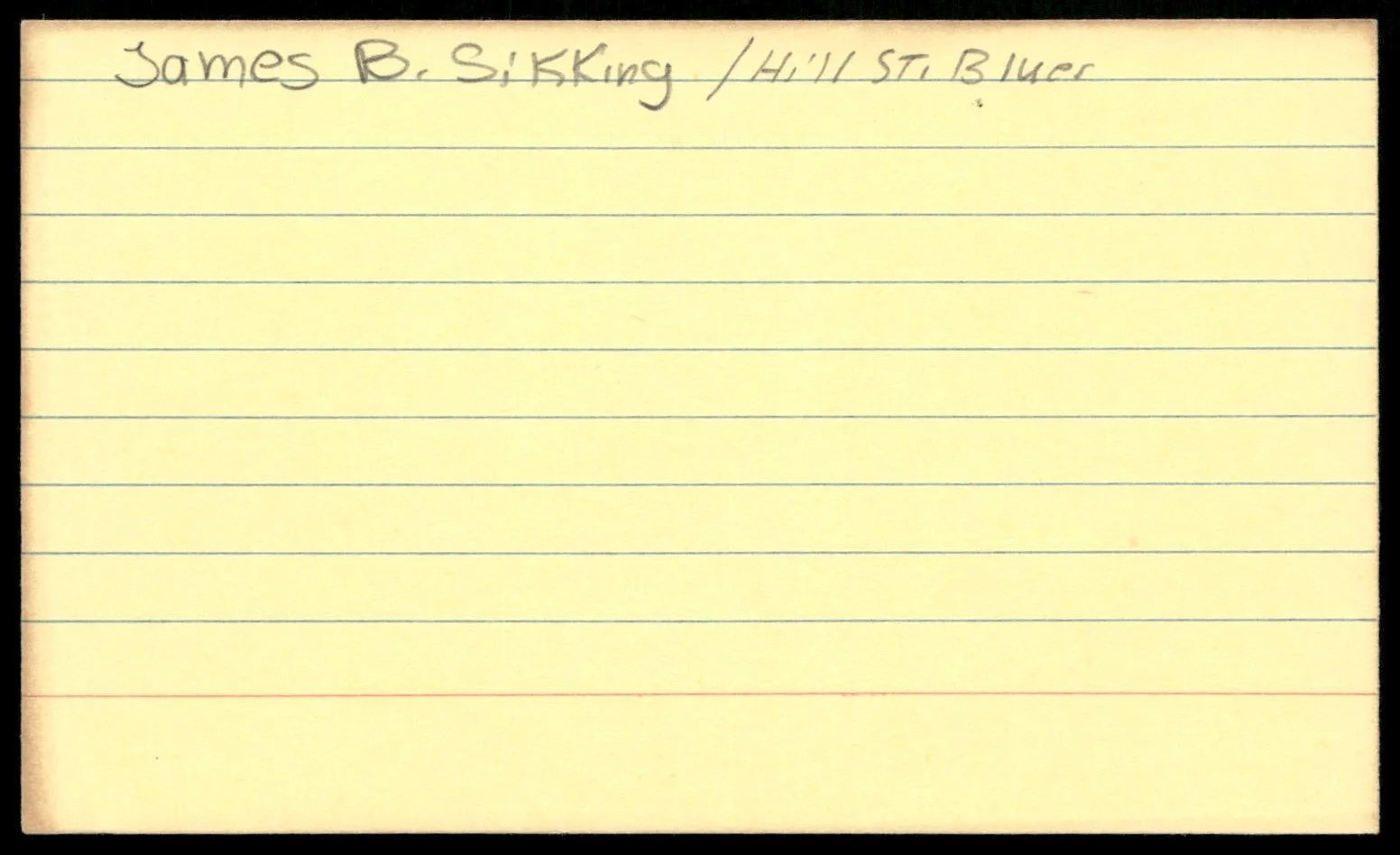 Actor James Sikking Signed Index Card Auto -Rare Vintage Autograph, изображение 2
