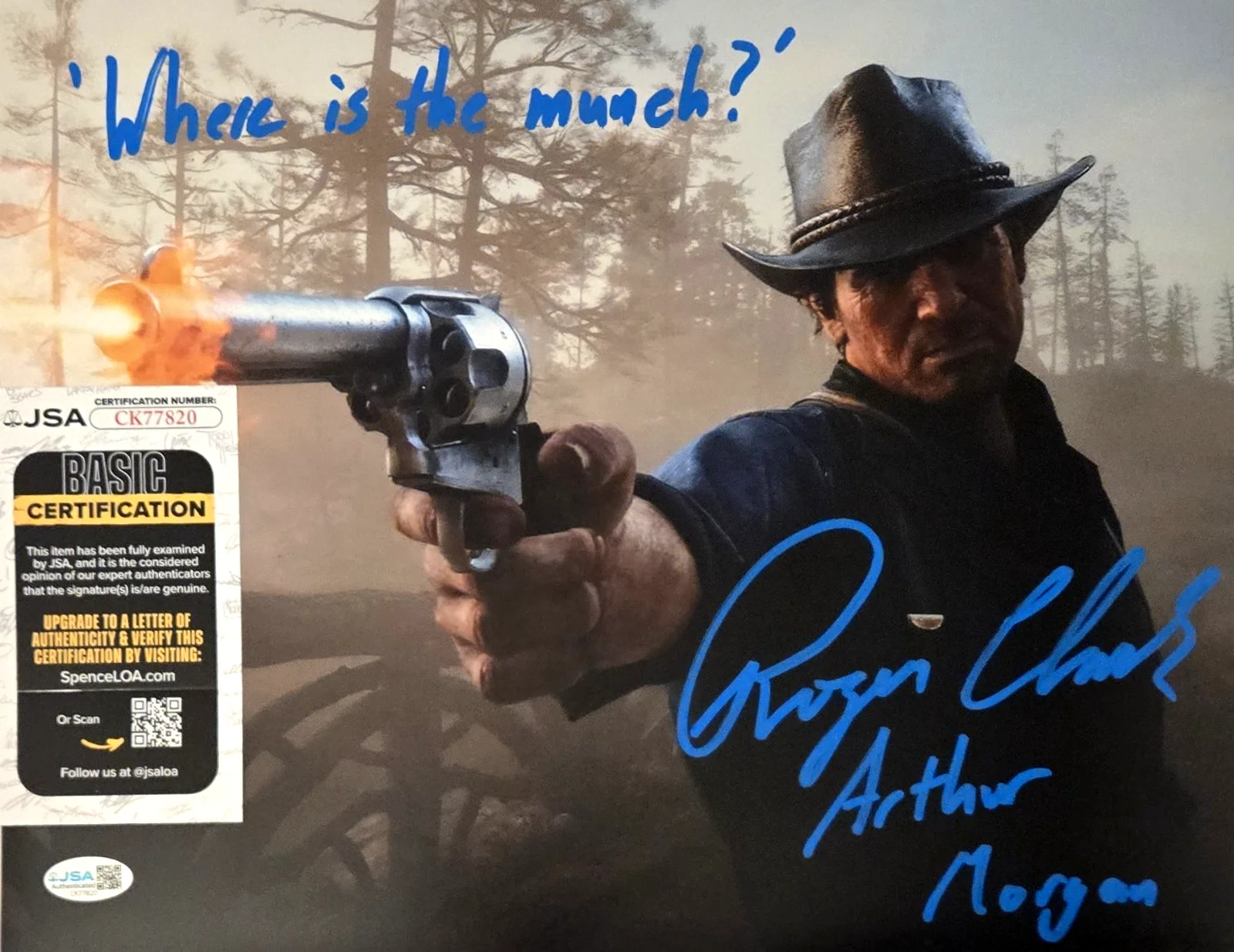 Roger Clark — Roger Clark Signed Photo Red Dead Redemption Arthur Morgan Autograph JSA COA 820