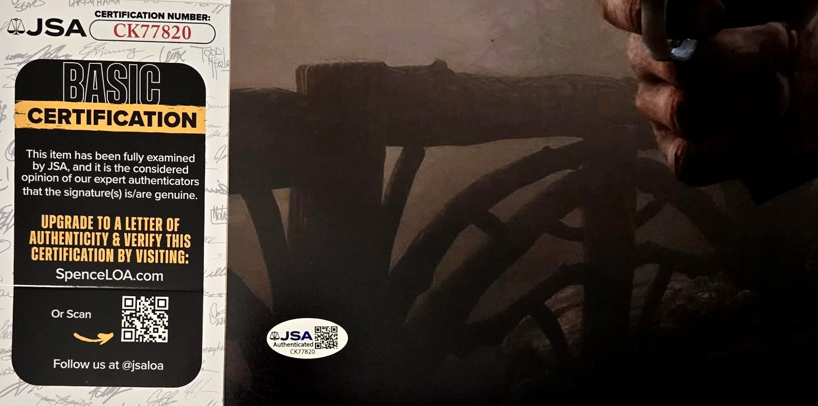 Roger Clark — Roger Clark Signed Photo Red Dead Redemption Arthur Morgan Autograph JSA COA 820, изображение 2