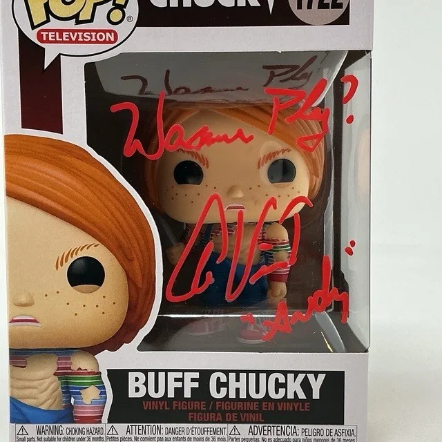 Alex Vincent Signed Buff Chucky Killer Horror Show Chucky Funko Pop TV OCCM, image 2