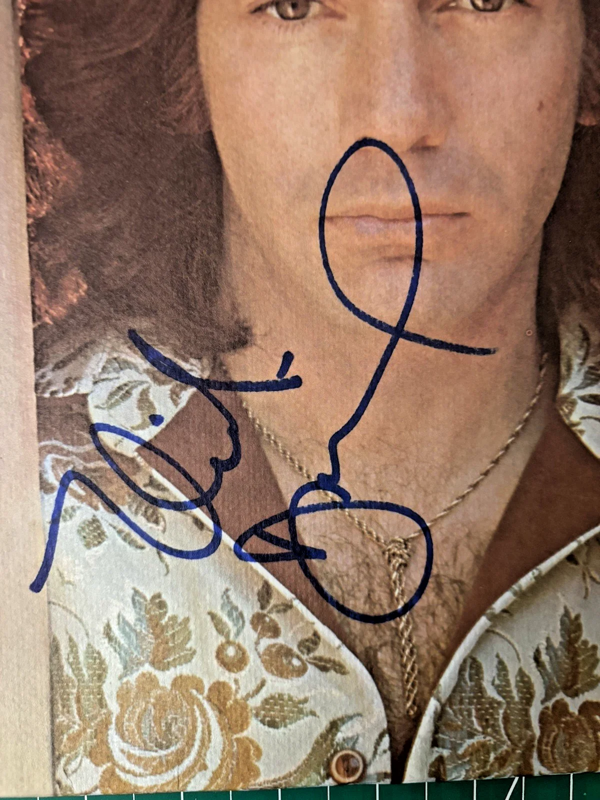 NEIL DIAMOND — NEIL DIAMOND - MOODS - SIGNED ALBUM COVER GA CERT "SONG SUNG BLUE", изображение 2