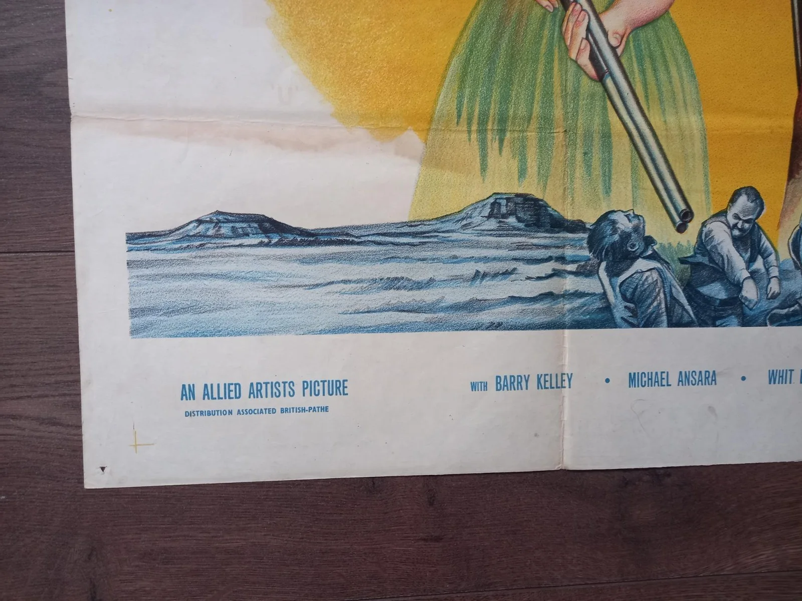 THE TALL STRANGER 1957 BRITISH QUAD POSTER JOEL McCREA VIRGINIA MAYO LEO GORDON, image 2