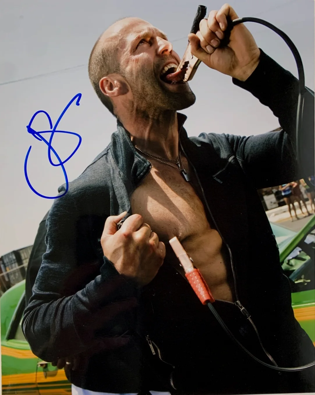 Jason Statham — JASON STATHAM signed CRANK movie photo, with COA, 8x10