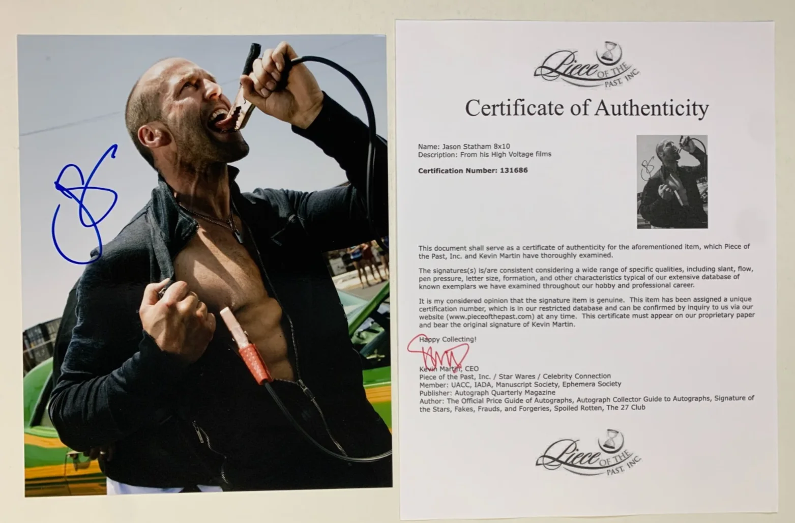 Jason Statham — JASON STATHAM signed CRANK movie photo, with COA, 8x10, image 3