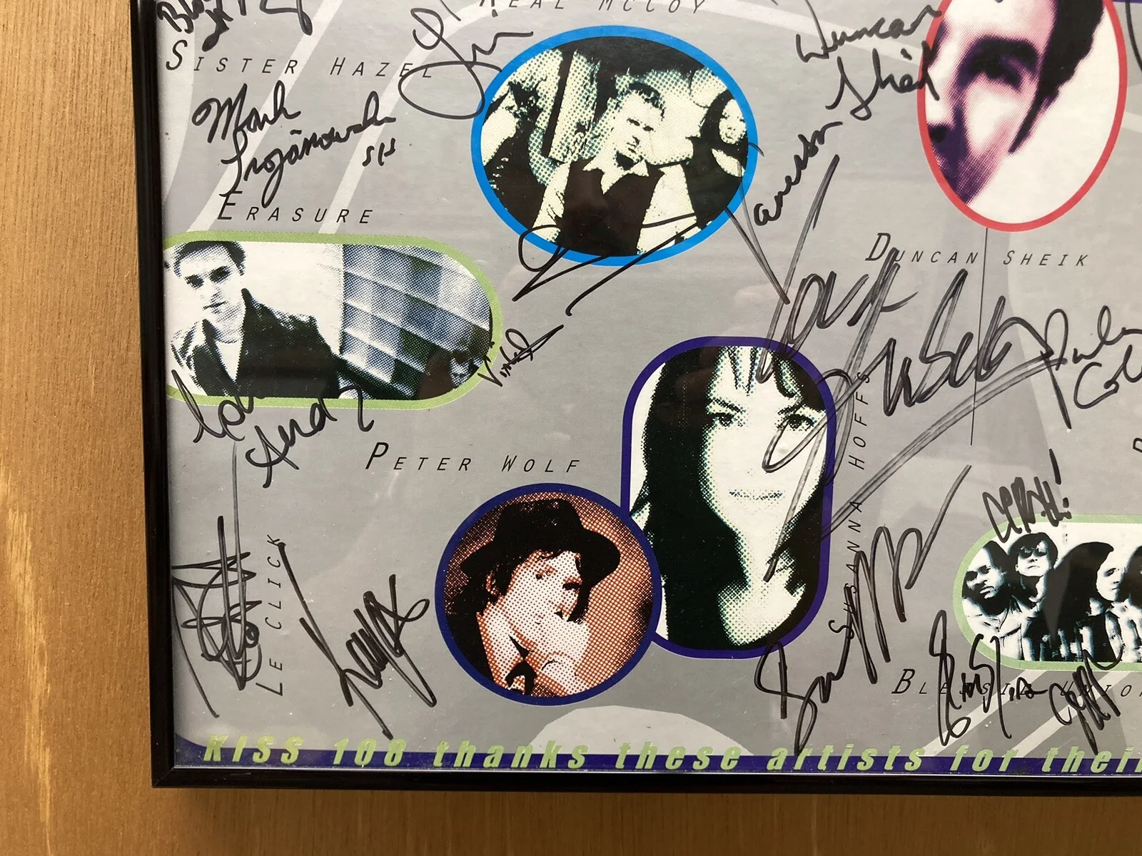 Kiss 108 Boston Signed Autographed 1997 Poster - Bon Jovi Cheap Trick Peter Wolf, изображение 3