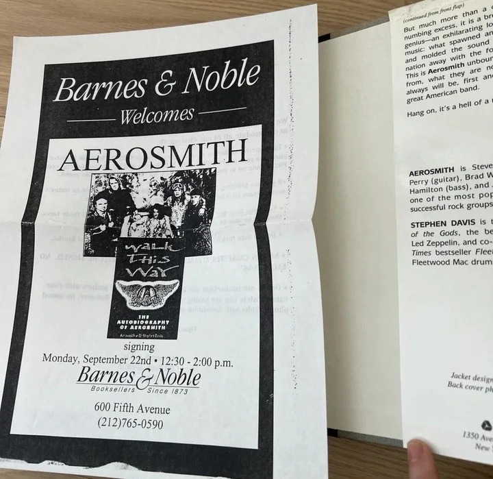 AEROSMITH FULLY SIGNED "WALK THIS WAY" BOOK X5 NICE SIGS!! GUARANTEED AUTHENTIC!, image 3