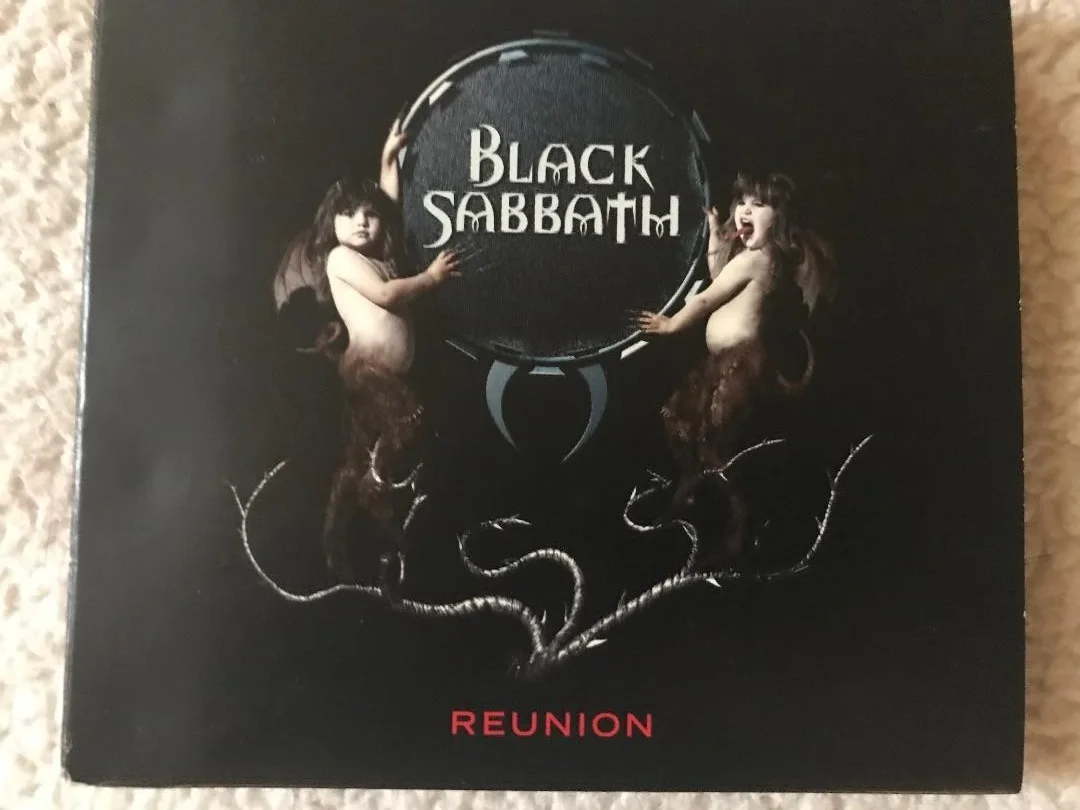 BLACK SABBATH FULLY SIGNED REUNION CD X4 GREAT LOOKING SIGS!, image 3