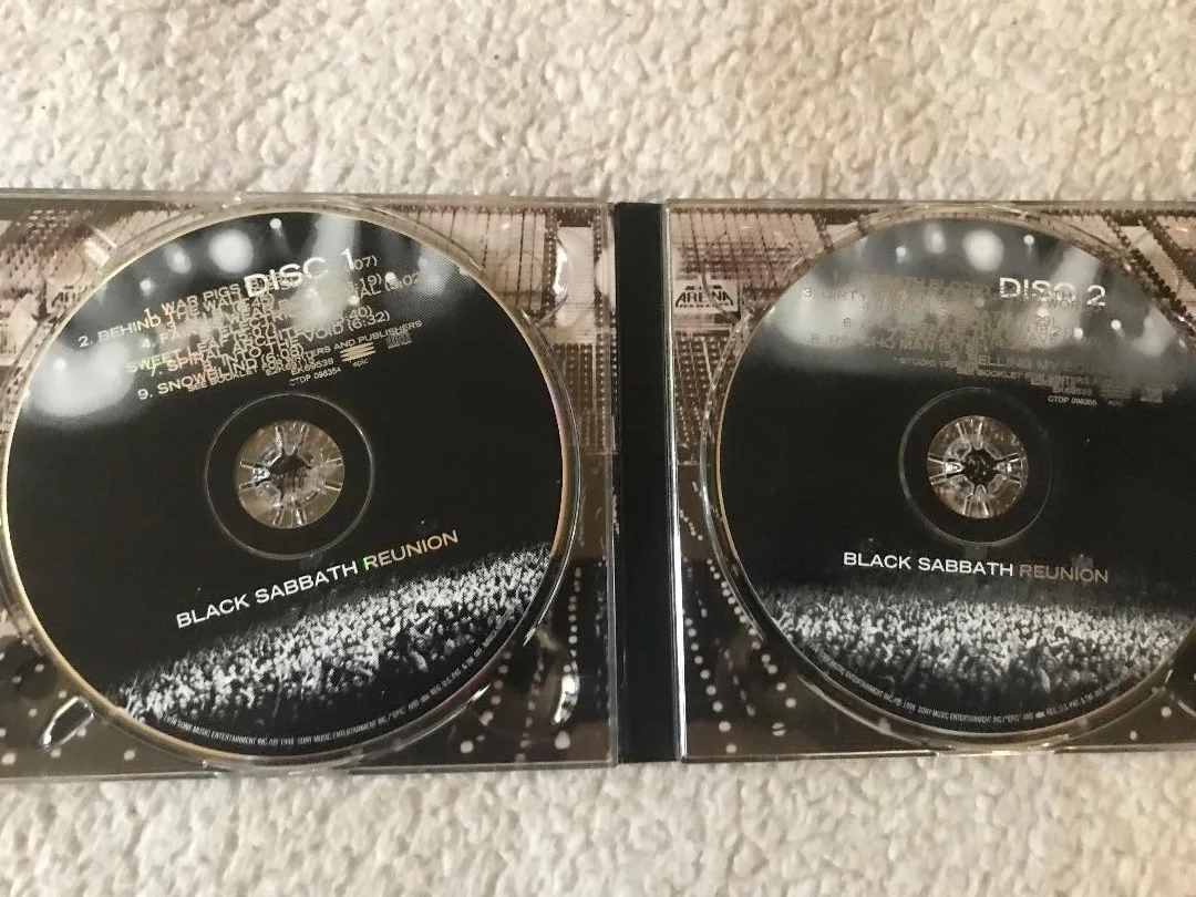 BLACK SABBATH FULLY SIGNED REUNION CD X4 GREAT LOOKING SIGS!, image 4