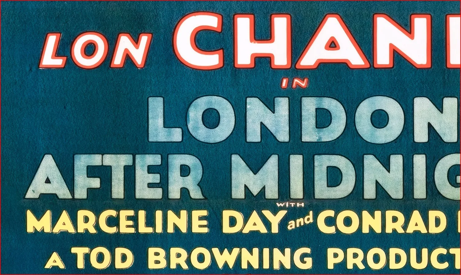 London After Midnight - Lost Horror Restored 27.2" x 41" US One Sheet Poster, изображение 3