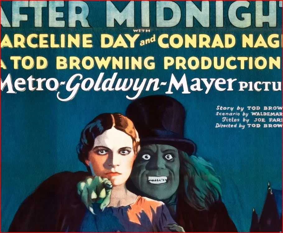 London After Midnight - Lost Horror Restored 27.2" x 41" US One Sheet Poster, изображение 5