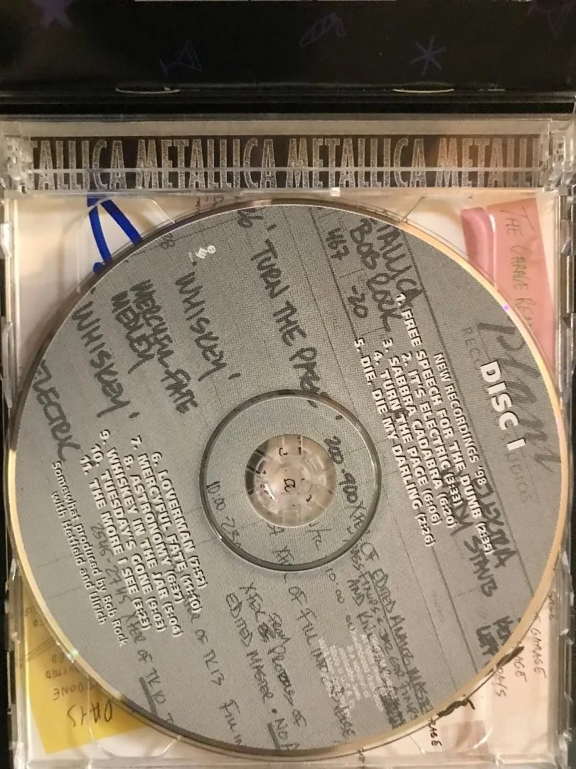 METALLICA FULLY SIGNED GARAGE INC CD X4 METALLIGRAPHS OPINION GREAT SIGNATURES!!, image 3