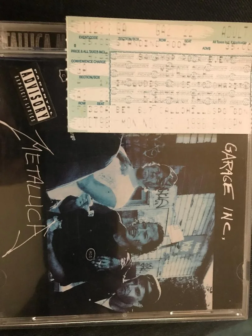 METALLICA FULLY SIGNED GARAGE INC CD X4 METALLIGRAPHS OPINION GREAT SIGNATURES!!, image 4
