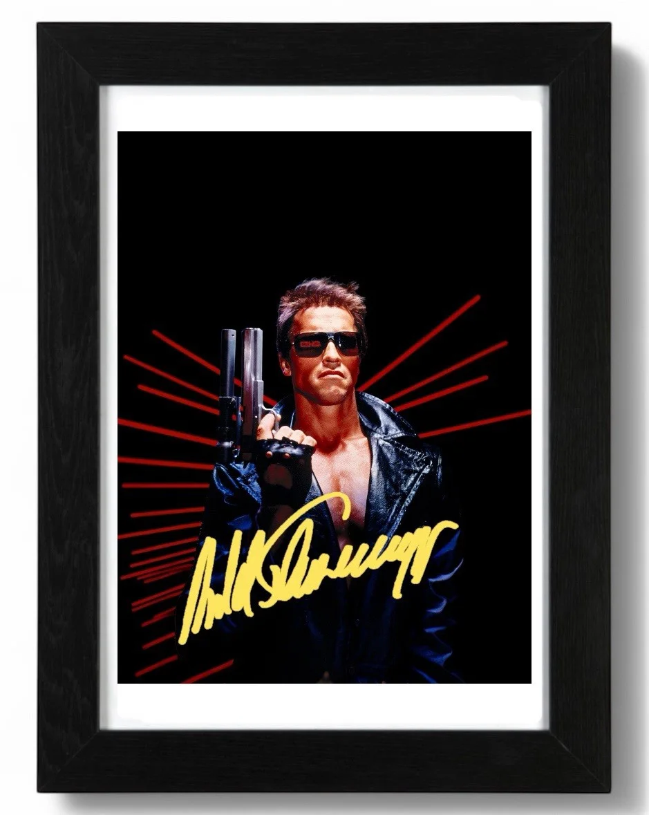 Arnold Schwarzenegger Signed autograph PHOTO Pre Print 6x4/A4/ Framed, изображение 2