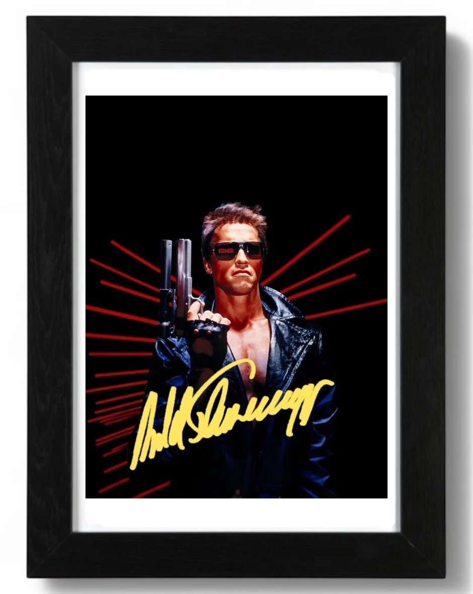 Arnold Schwarzenegger Signed autograph PHOTO Pre Print 6x4/A4/ Framed, изображение 3