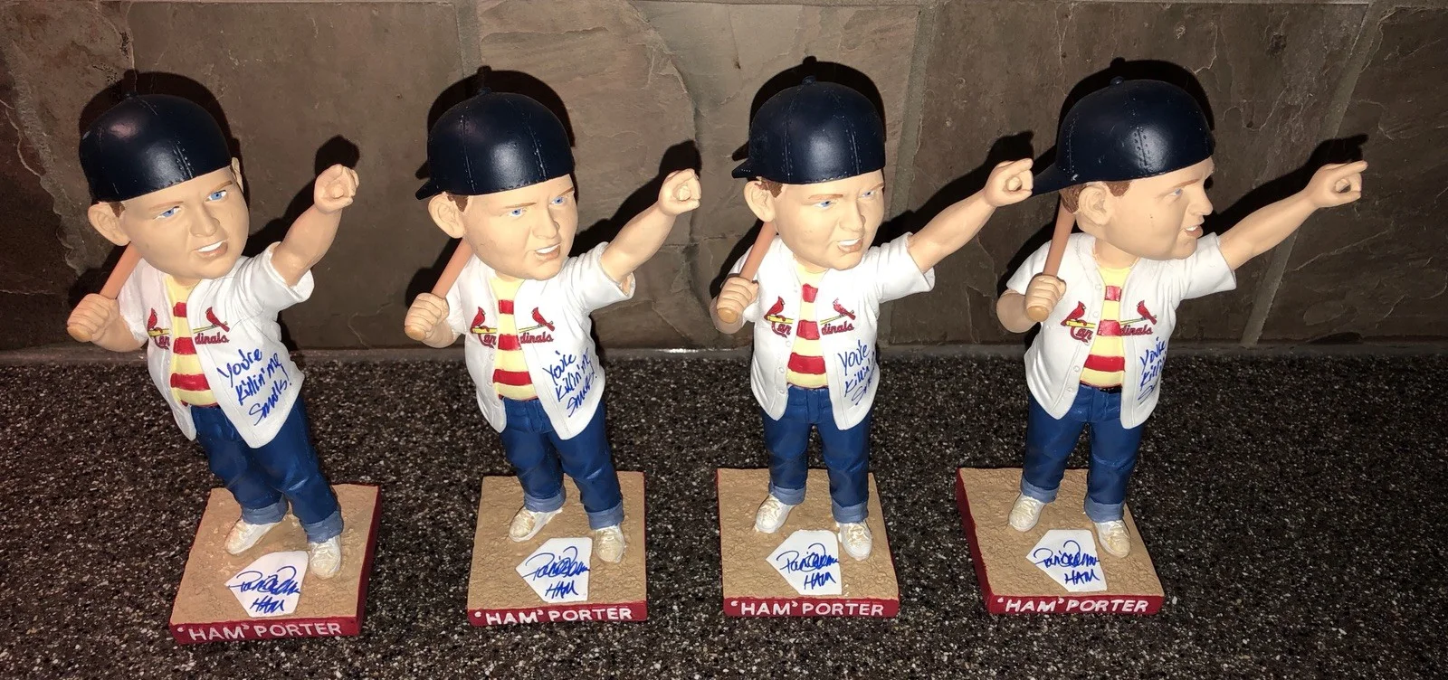 Patrick Renna — Ham Porter Signed St. Louis Cardinals Bobblehead “You’re Killing Me Smalls” L@@K, изображение 2