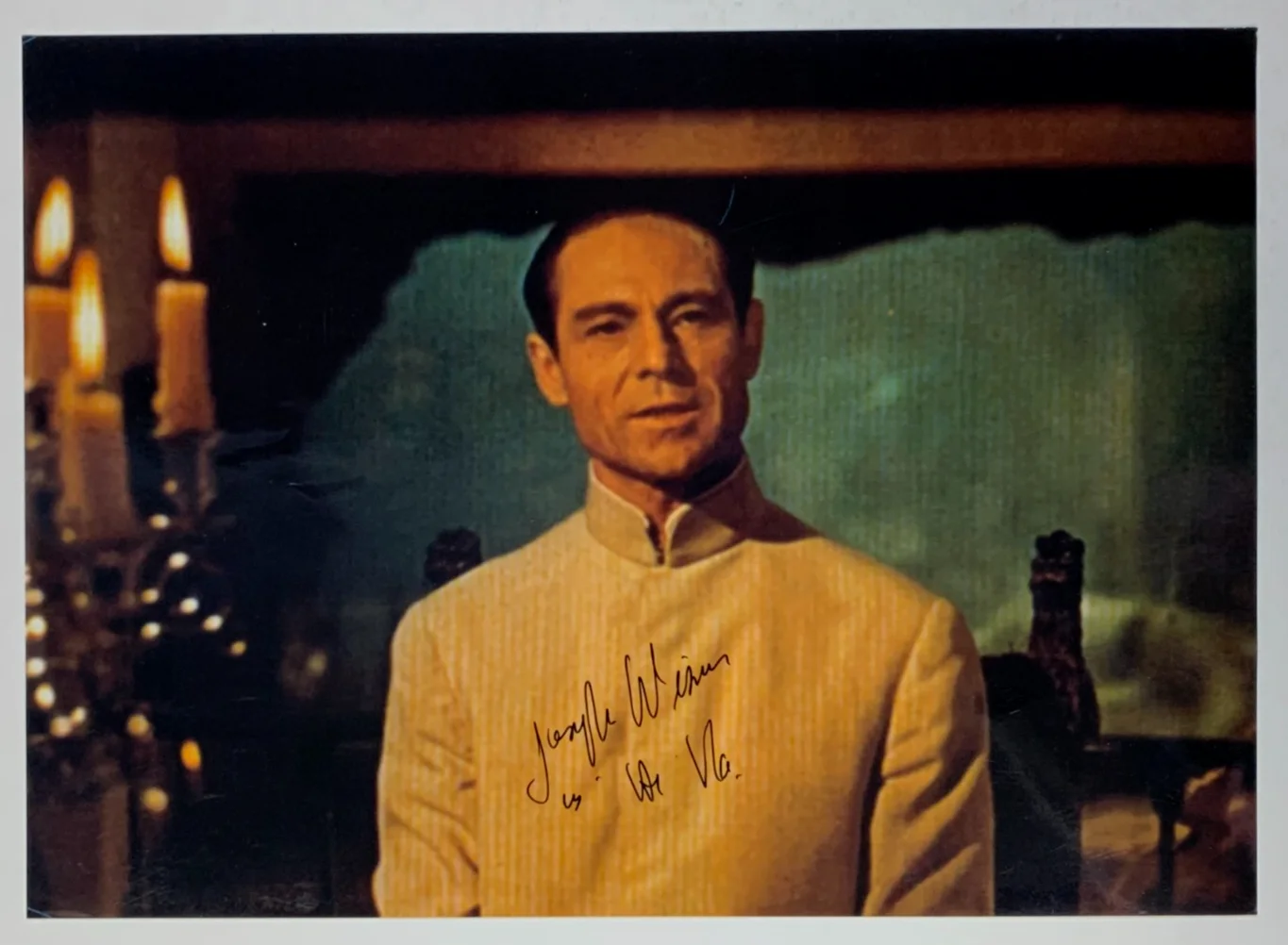Joseph Wiseman — JOSEPH WISEMAN "Dr. NO" signed James Bond movie photo, with COA, 8x11, image 4