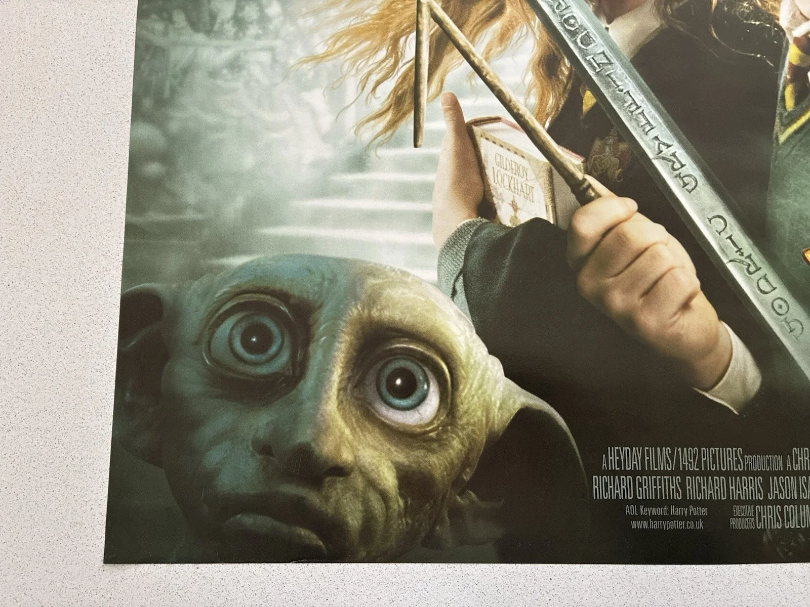 HARRY POTTER & THE CHAMBER OF SECRETS ORIGINAL UK CINEMA QUAD POSTER 2002 30x40”, изображение 3