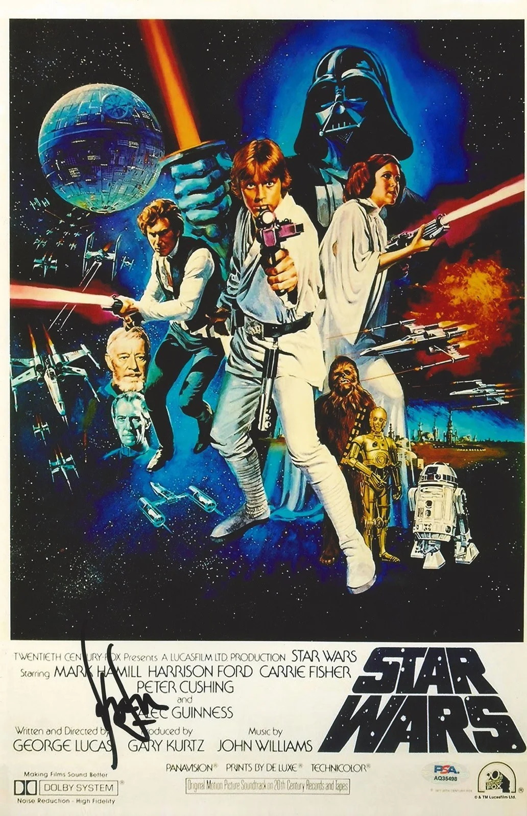 Harrison Ford — HARRISON FORD SIGNED 11X17 STAR WARS PHOTOGRAPH PSA DNA AQ35498