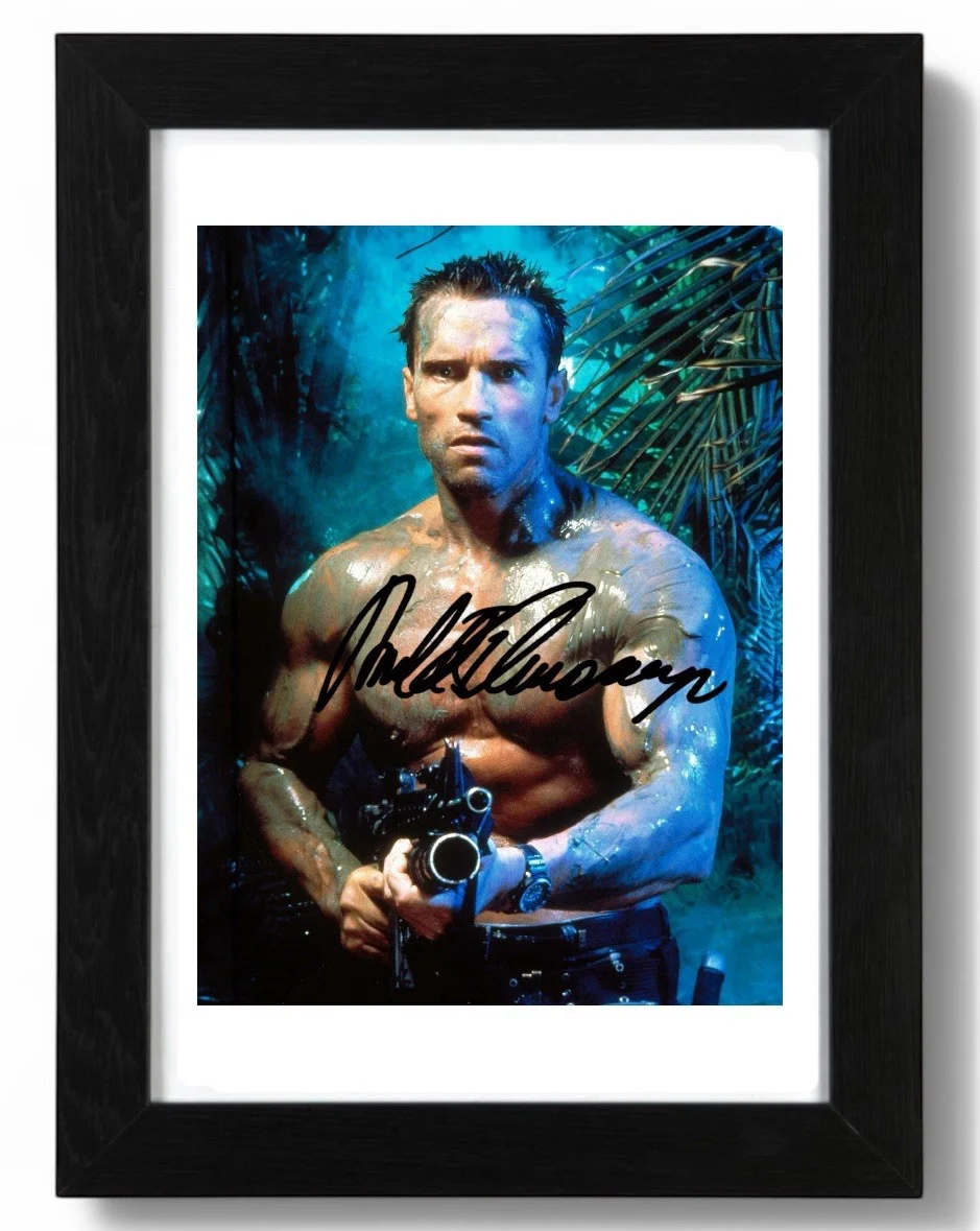 Arnold Schwarzenegger Signed autograph PHOTO Pre Print 6x4/A4/ Framed, image 2