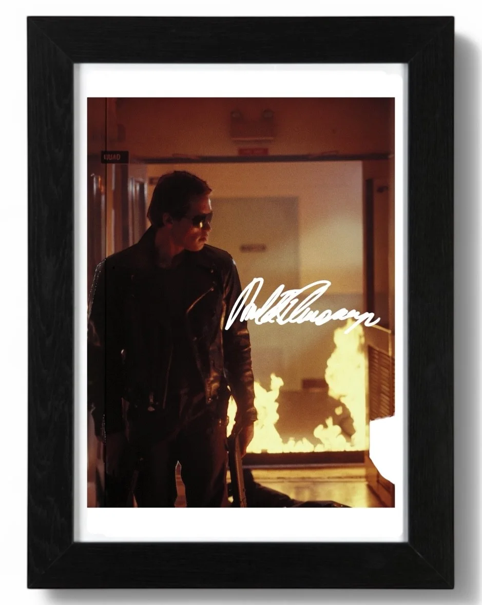 Arnold Schwarzenegger Signed autograph PHOTO Pre Print 6x4/A4/ Framed, image 3